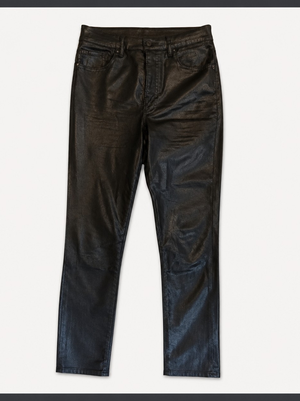 Express Black Coated Skinny Jeans in Women's Size 4 Short